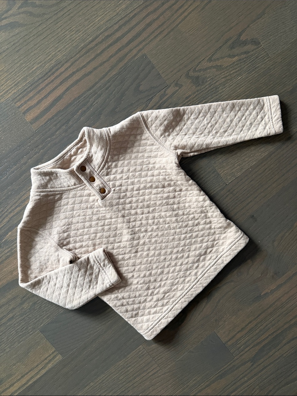 Jumping Beans 3T Quilted Pullover Sweatshirt Oatmeal